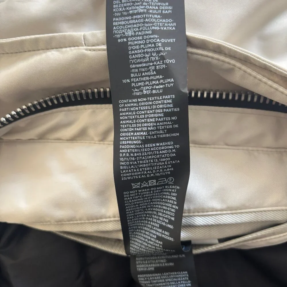 $7000 TOM FORD Faille Down Insulated Raincoat/ Parka Jacket - Beige US 40-42 - Picture 15 of 16